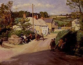 Dorfszene in Cornwall von Stanhope Alexander Forbes