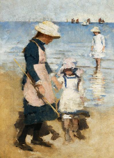 Kinder am Strand (Children on the Beach) Um 1891