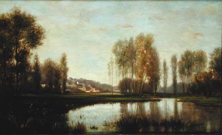 Au Bord de L'Oise (A River Scene) von Stanislas Lépine