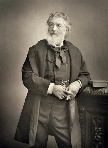 Sir Frederic Leighton (1830-96), painter, portrait photograph (b/w photo)  von Stanislaus Walery