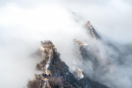 Wolke über der Chinesischen Mauer