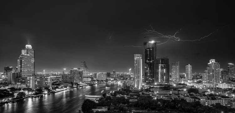 Bangkok lightning von Stefan Schilbe