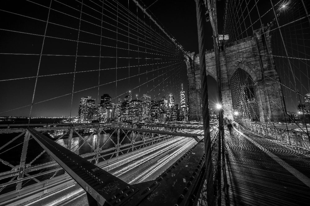 Brooklyn Bridge leuchtet von Stefan Schilbe
