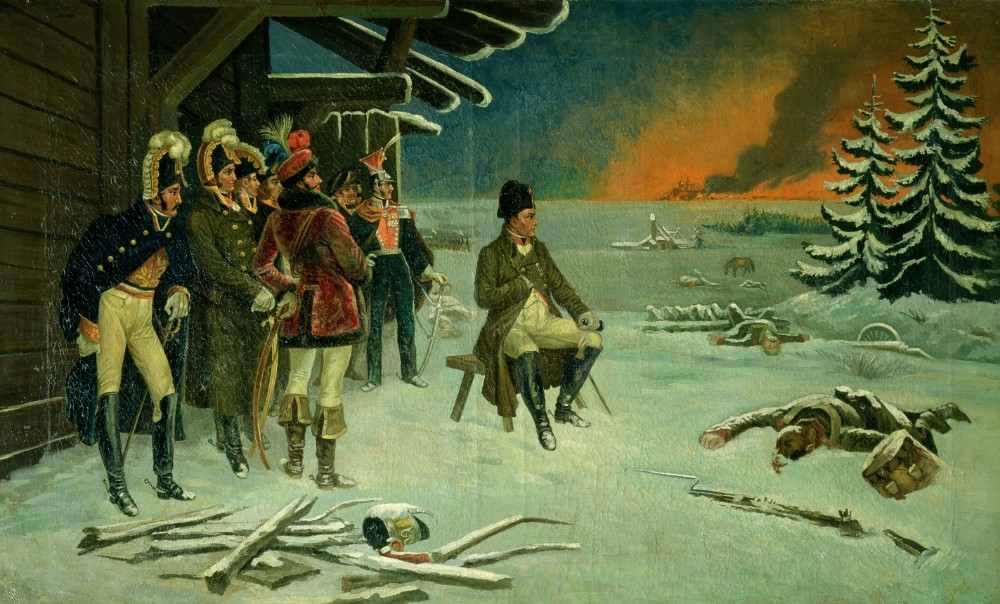 Napoleon bei Maly Yaroslavets von Stefan Vladislavovich Bakalowicz