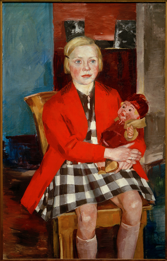 Mädchen mit Puppe (Käte Werner) von Heinrich Stegemann
