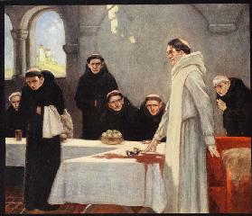 Der heilige Benedikt und die Mönche 1913