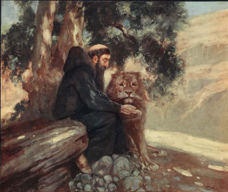 Heiliger Hieronymus und der Löwe von Stephen Reid
