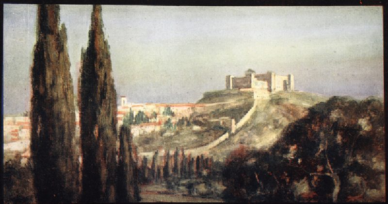 Spoletto, der Geburtsort des heiligen Benedikt von Stephen Reid