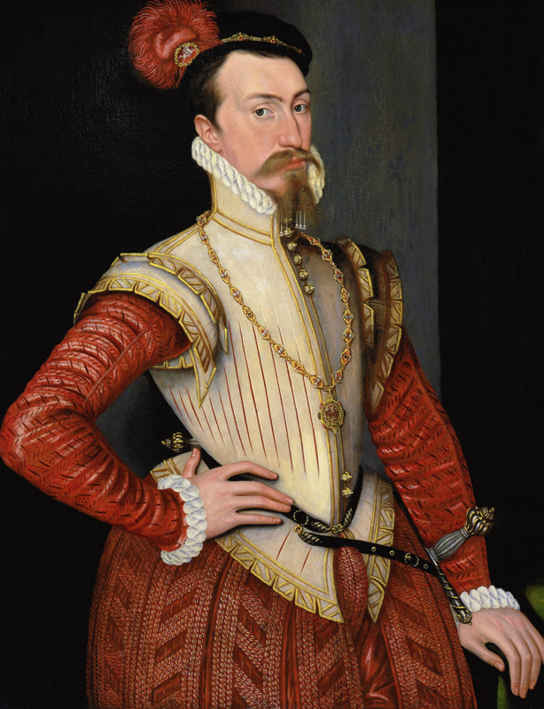 Robert Dudley, 1. Earl of Leicester (1532-1588) von Steven van der Meulen