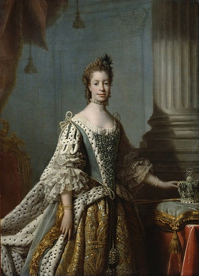 Charlotte Sophia of Mecklenburg-Strelitz von (studio of) Allan Ramsay