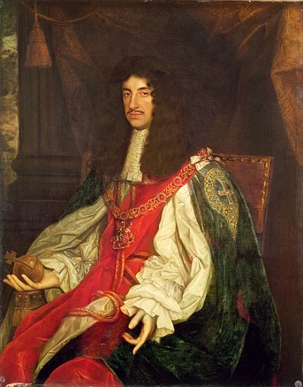 Portrait of King Charles II, c.1660-65 von (studio of) John Michael Wright