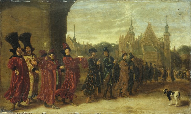 Die Gesandtschaft des Zaren von Moskowien in Den Haag am 4. November 1631 von Sybrandt van Beest