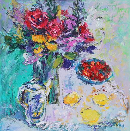 Strawberries with Flowers 2015