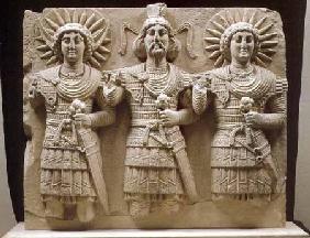 Triad of Palmyrene Gods, from Palmyra Region c.150 AD