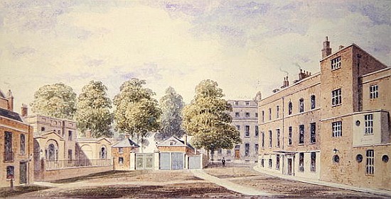 View of Whitehall Yard von T. Chawner