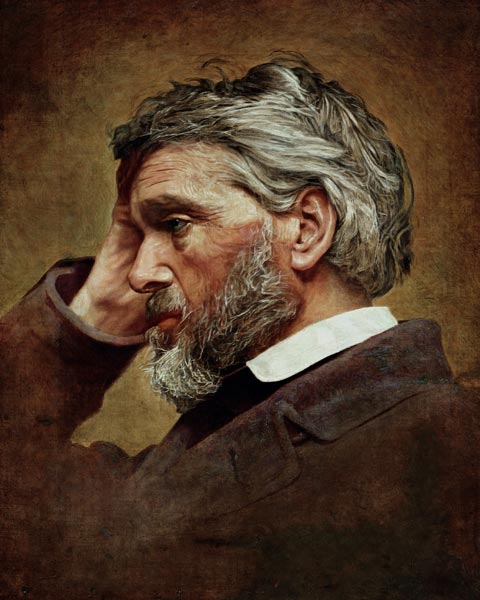 Portrait of Thomas Carlyle (1795-1881) von T. Henderson
