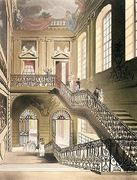 The Hall and Staircase from the British Museum from Ackermann's 'Microcosm of London' 20th
