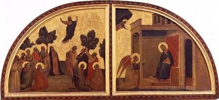 The Ascension and the Annunciation, lunette von Taddeo Gaddi