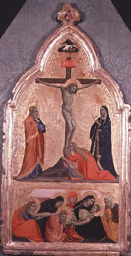 The Crucifixion and Lamentation von Taddeo Gaddi
