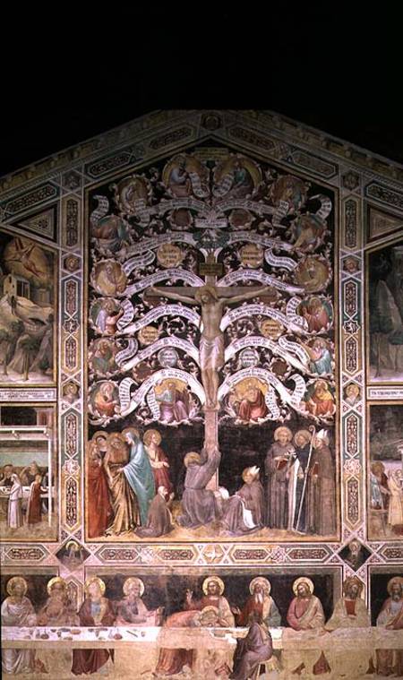 The Tree of Life and The Last Supper von Taddeo Gaddi