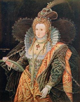 Elizabeth I (1533-1603) (colour litho) 1863