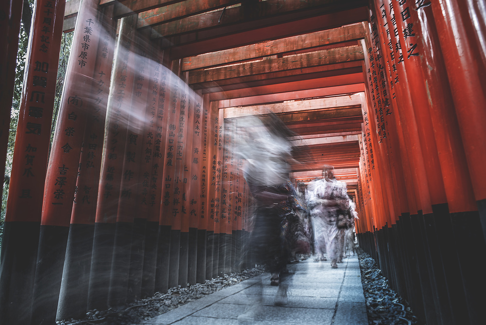 Roter Tunnel von Takashi Suzuki