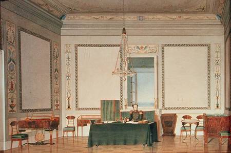 Emperor Alexander I (1777-1825) in the Palace Office von Tchernik