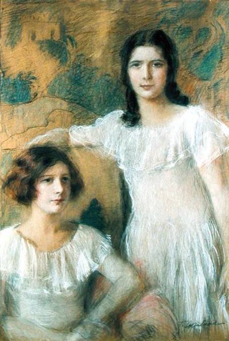 Portrait of Two Girls von Teodor Axentowicz