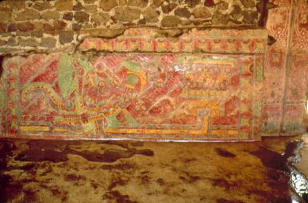 Mural of feathered Serpent von Teotihuacan