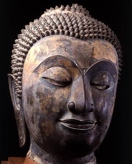 Head of a giant Buddha von Thai