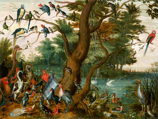 Concert of Birds (panel) von the Elder Kessel
