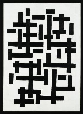 Komposition weiss-schwarz. - Theo van Doesburg