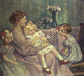 Madame van de Velde and her Children 1903