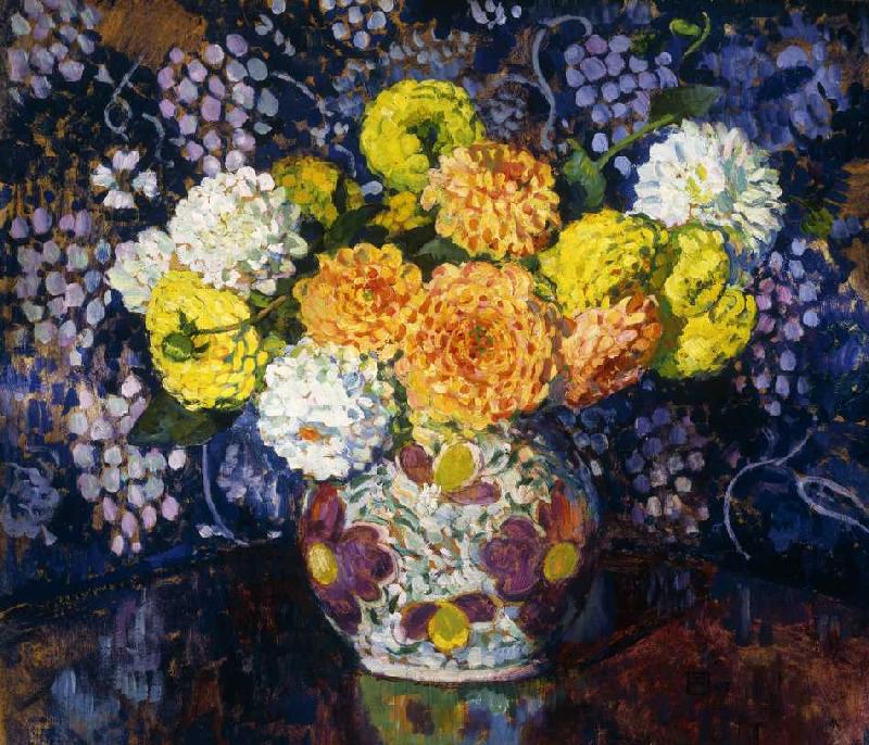 Vase mit Blumen von Theo van Rysselberghe