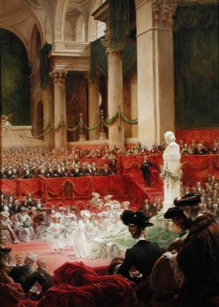 The Ceremony at the Pantheon to Celebrate the Centenary of the Birth of Victor Hugo (1802-85) 26th F von Theobald Chartran