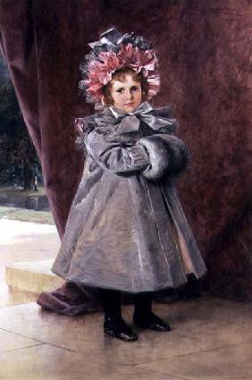 La Promenade: Portrait of Miss Eliza Conkling of New York 1899