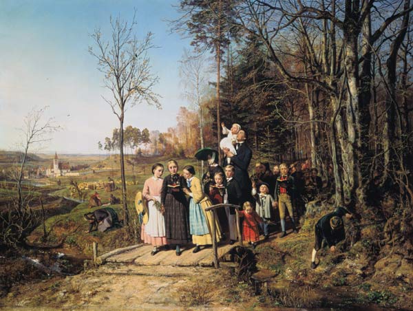 Ostermorgenspaziergang von Theodor Schüz