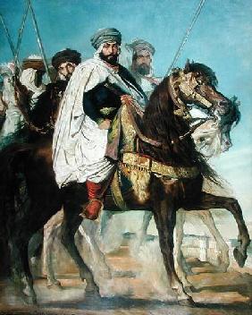 Ali Ben Ahmed, the Last Caliph of Constantine, with his Entourage outside Constantine 1845