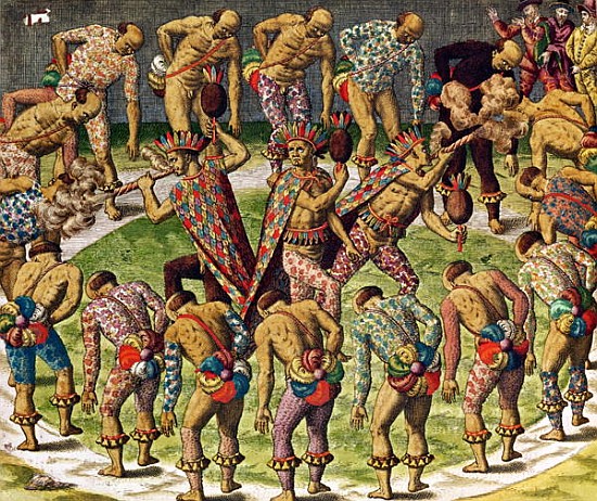 A Barbarian Celebration, from ''Navigatio in Brasiliam Americae'' von Theodore de Bry