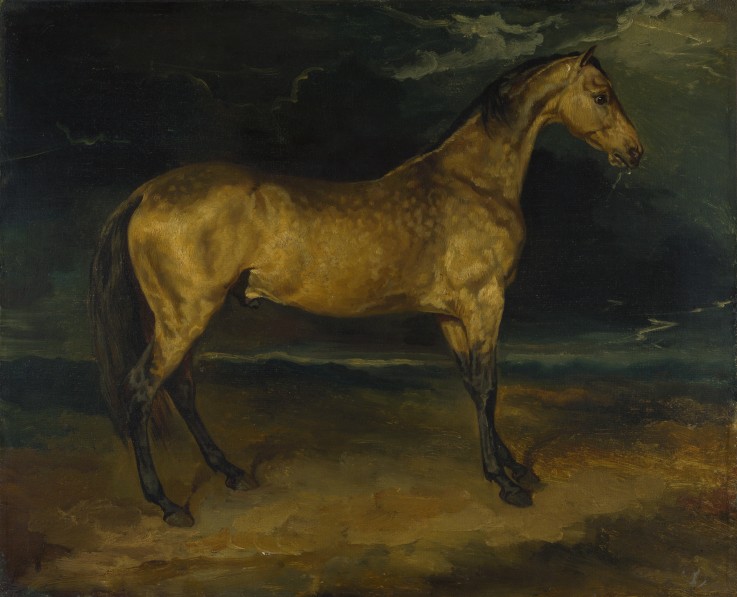 Pferd, vom Gewitter verängstigt von Theodore Gericault