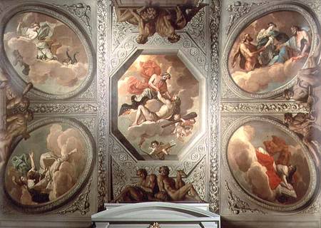 The Apotheosis of Hercules, ceiling painting von Theodorus van der Schuer