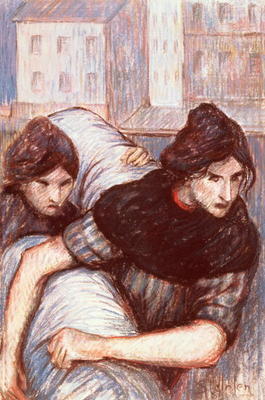 The Laundresses, 1898 (pastel on canvas) von Théophile-Alexandre Steinlen
