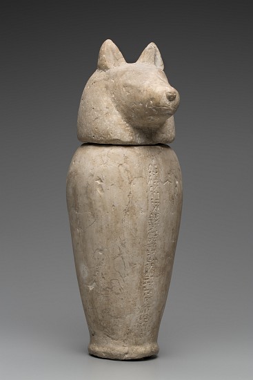 Canopic Jar with Jackal's Head von Third Intermediate Period Egyptian