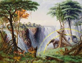 Der Mosi-oa-Tunya oder: Die Victoria Falls, Zambesi River 1874