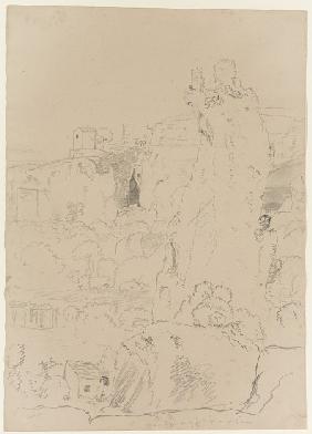Ear of Dionysus in the Latomia del Paradiso, Syracuse, Sicily 1842