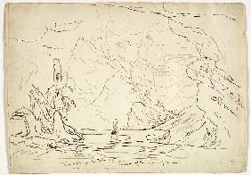 Elijah at the Mouth of the Cave 1829