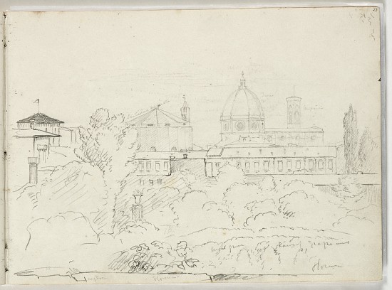 Florence with Views of the Duomo and Campagnale von Thomas Cole