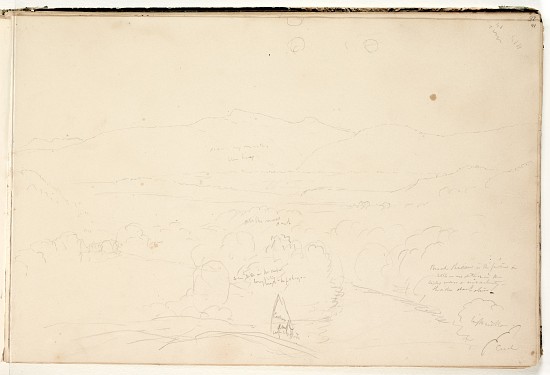 Landscape,  (pencil on paper) von Thomas Cole