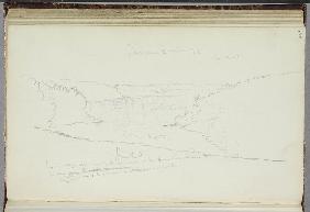 Untitled, landscape with notations 1829