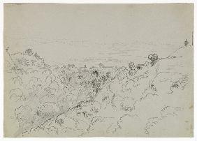 View near Lentini, Sicily 1842